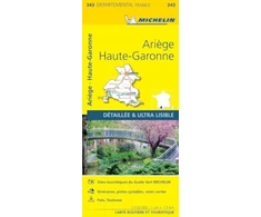 KNYGA Bookshop Ariege, Haute-Garonne - Michelin Local Map 343