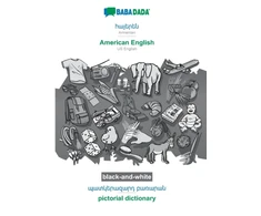 KNYGA Babadada Armenian (in armenian script) - American English, visual dictionary, BW