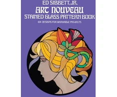 KNYGA Bookshop Art Nouveau Stained Glass Pattern Book