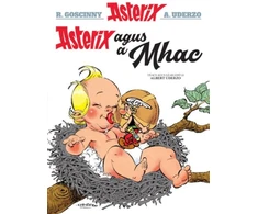 KNYGA Bookshop Asterix Agus a Mhac (Asterix in Irish)