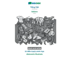 KNYGA Bookshop BABADADA juodas-and-baltas, Tiếng Việt - italiano, từ điển tranh minh họa - dizionario illustrato
