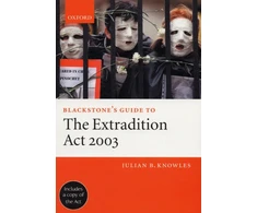 KNYGA Bookshop Blackstone's Guide to the Extradition Act 2003