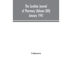 KNYGA Bookshop Carolina journal of pharmacy (Volume XXII) January 1941
