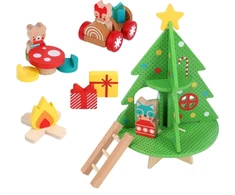 KNYGA Bookshop Christmas Treehouse Wooden Play Set