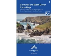 KNYGA Bookshop Cornwall &amp; West Devon Cycle Map 1