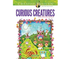 KNYGA Bookshop Creative Haven Curious Creatures Coloring Book
