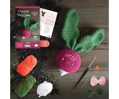 KNYGA Bookshop Crochet Your Veggies Amigurumi Kit Radish