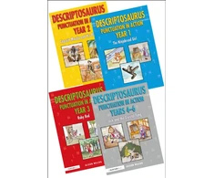 KNYGA Bookshop Descriptosaurus Punctuation in Action 4 Book Bundle
