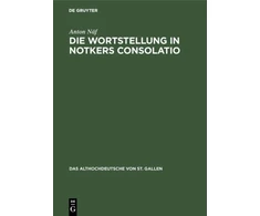 KNYGA Bookshop Die Wortstellung in Notkers Consolatio