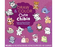 KNYGA Bookshop Draw and Color Cute Chibis