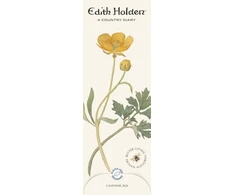 KNYGA Bookshop Edith Holden Country Diary Slim Calendar