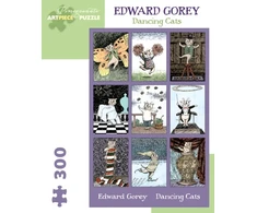 KNYGA Bookshop Edward Gorey Dancing Cats 300-Piece Jigsaw Puzzle