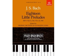KNYGA Bookshop Eighteen Little Preludes BWV 924-8, 930, 933-43 &amp; 999