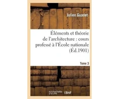 KNYGA Bookshop Elements et theorie de l'architecture vol. 3