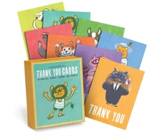 KNYGA Bookshop Em &amp; Friends Thank You Around the World, Box of 8 Assorted