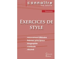 KNYGA Bookshop Fiche de lecture Exercices de style de Raymond Queneau (Analyse litteraire de reference et resume complet)
