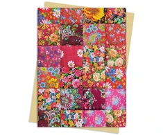 KNYGA Bookshop Floral Patchwork Quilt Greeting Card Pack
