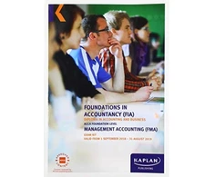 KNYGA Bookshop FMA - MANAGEMENT ACCOUNTING - EXAM KIT
