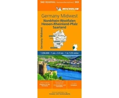 KNYGA Bookshop Germany Midwest - Michelin Regional Map 543