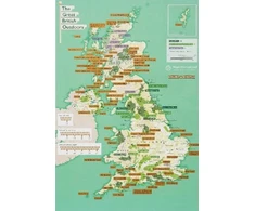KNYGA Bookshop Great British Outdoors - Collect and Scratch Map