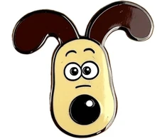 KNYGA Bookshop Gromit Head Pin Badge
