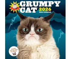 KNYGA Bookshop Grumpy Cat 2026 Wall Calendar