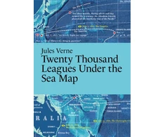 KNYGA Bookshop Jules Verne, Twenty Thousand Leagues Under the Sea Map