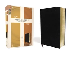 KNYGA Bookshop KJV, Amplified, Parallel Bible, Large Print, Bonded Leather, Juodas, Raudona Letter