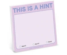 KNYGA Bookshop Knock Knock This Is a Hint Sticky Note (Pastel Version)