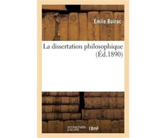 KNYGA Bookshop La Dissertation Philosophique: Choix de Sujets, Plans, Developpements