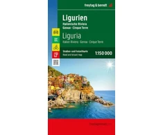 KNYGA Bookshop Liguria Road and Leisure Map