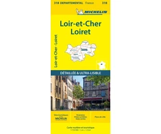 KNYGA Bookshop Loiret Loir-et-Cher - Michelin Local Map 318