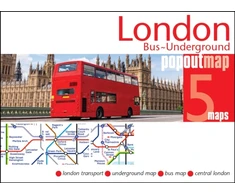 KNYGA Bookshop London Bus and Underground PopOut Map