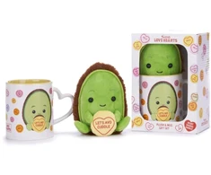 KNYGA Bookshop Love Hearts Avo-Cuddle Mug And Plush Set