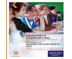 KNYGA Bookshop MA2 - MANAGING COSTS AND FINANCE - EXAM KIT