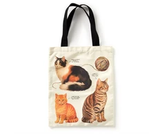 KNYGA Bookshop Moody Cats Canvas Tote
