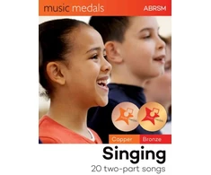 KNYGA Bookshop Music Medals Copper &amp; Bronze Singing: 20 two-part songs