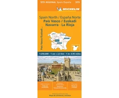 KNYGA Bookshop Pais Vasco Navarra Euskadi La Rioja - Michelin Regional Map 573