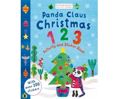 KNYGA Bookshop Panda Claus Christmas 123 Activity and Sticker Book