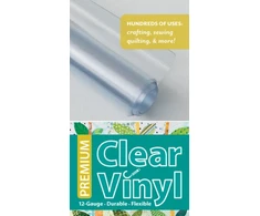 KNYGA Bookshop Premium Clear Vinyl Roll 16" x 11/2 Yard Roll