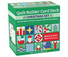 KNYGA Bookshop Quilt Builder Card Deck Christmas Set