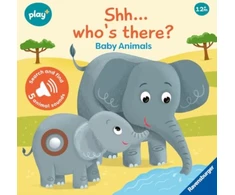 KNYGA Bookshop Ravensburger Play+ Infant &amp; Toddler - Shhh…Who's there? Baby Animals My First Seek and Find Sound Book