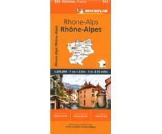 KNYGA Bookshop Rhone-Alps - Michelin Regional Map 523