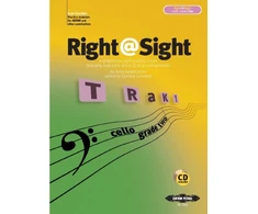 KNYGA Bookshop Right@Sight for Cello, Grade 2 (includes duet parts and a CD of accompaniments)