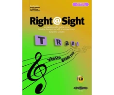 KNYGA Bookshop Right@Sight for Violin, Grade 2 (includes duet parts and a CD of accompaniments)