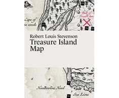 KNYGA Bookshop Robert Louis Stevenson, Treasure Island Map