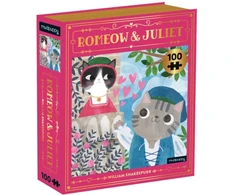 Dėlionė Mudpuppy Bookshop Romeow &amp; Juliet Bookish Cats 100 Piece Puzzle