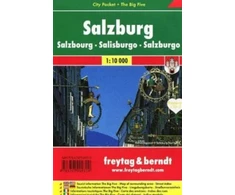 KNYGA Bookshop Salzburg City City Pocket + the Big Five Atsparus vandeniui 1:10 000