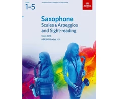 KNYGA Bookshop Saxophone Scales &amp; Arpeggios and Sight-Reading, ABRSM Grades 1-5