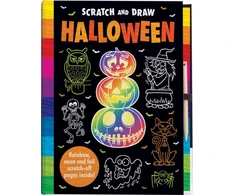 KNYGA Arthur Over Scratch and Draw Halloween - Scratch Art Activity Book